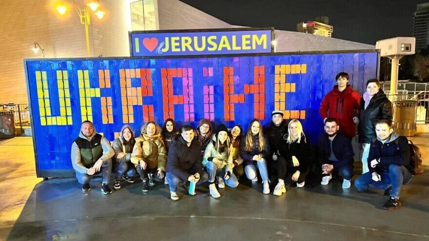 A Birthright Israel group from Ukraine traveling in Israel in Feb. 2022. Credit: Birthright Israel.