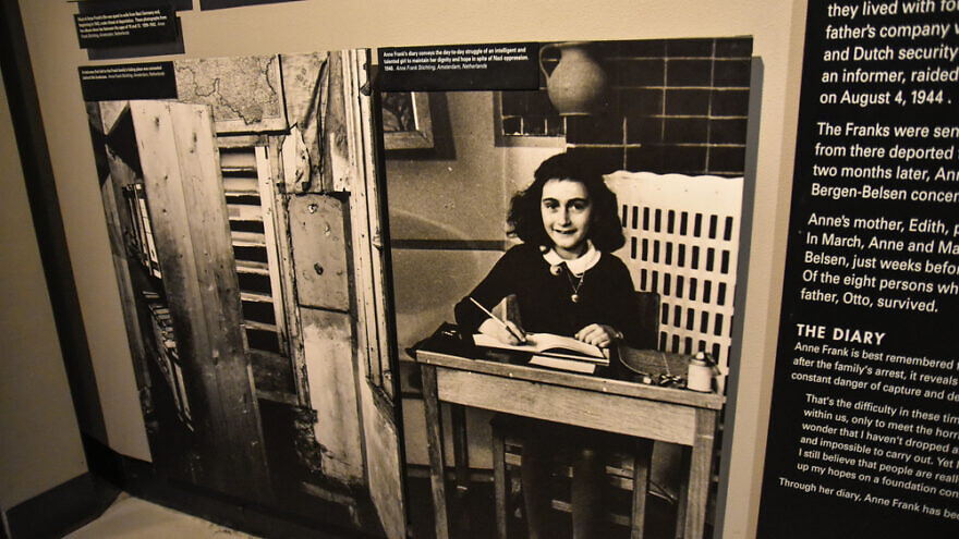 Anne Frank picture in the Holocaust Memorial Museum. Credit: GiuseppeCrimeni/Shutterstock.