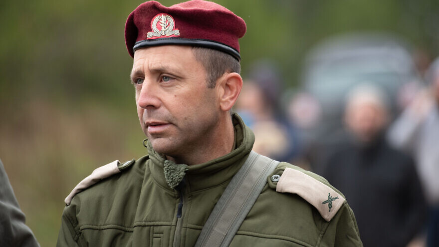 Avi Bluth, commander of the Israel defense Forces' Judea and Samaria Division. Photo by Sraya Diamant/Flash90.