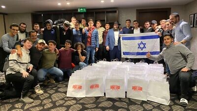 Israeli students donate supplies to aid Ukraine refugees, March 2022. Photo by Jennifer Schrutt.