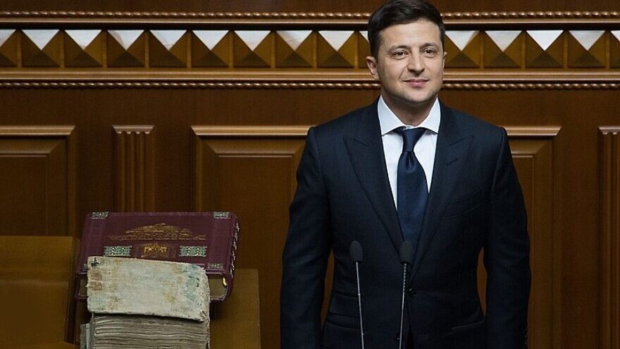 Volodymyr Zelensky at his presidential inauguration on May 20, 2019. Credit: Mykhaylo Markiv/The Presidential Administration of Ukraine via Wikimedia Commons.