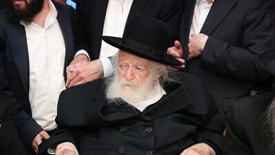 The late Rabbi Chaim Kanievsky. Credit: Haim Toito.