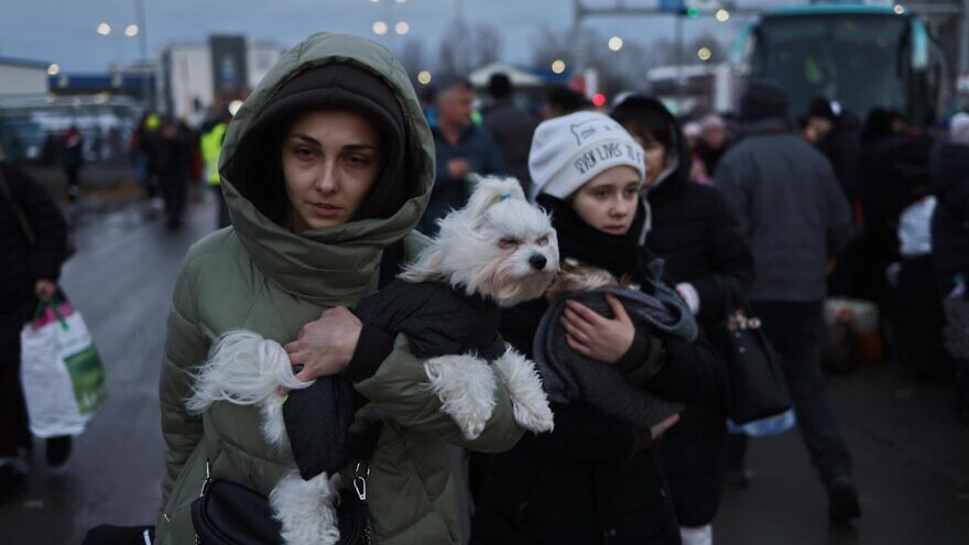 Ukrainian refugees. Credit: Avishag Yashuv/IFCJ.