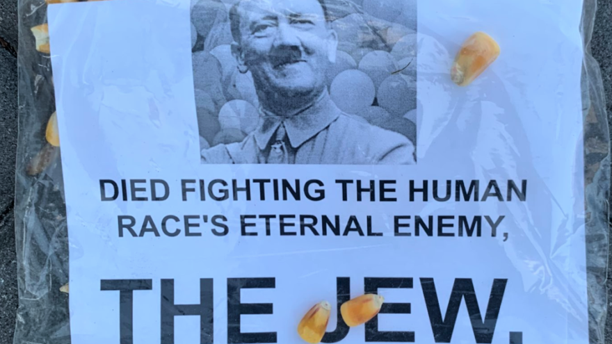 Anti-Semitic fliers were found near homes in Boca Raton, Fla., on the fifth day of Passover, April 20, 2022. Source: Screenshot.