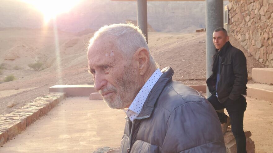 Dr. Mort Mower overlooking Timna Park. Credit: JNF-USA.