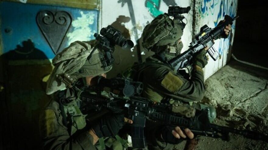 Israeli forces conduct counter-terror operations in Judea and Samaria, April 14. Photo: Israel Defense Forces.
