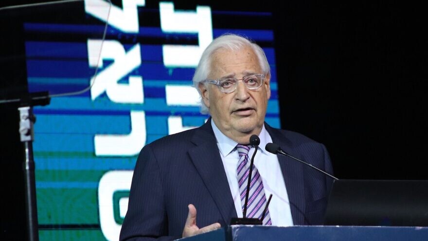 Former U.S. Ambassador to Israel David Friedman gives the keynote speech at the Conservatism Conference in Jerusalem on May 26, 2022. Photo by David Isaac.