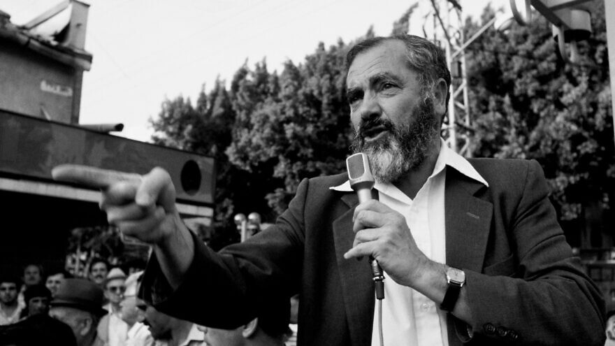 Rabbi Meir Kahana. 1985. Photo by Moshe Shai/Flash90.