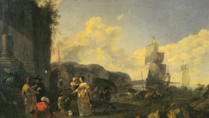 Italian Harbor with Ships and Slave Market, Nicolaes Berchem, oil on canvas, circa 1655. Credit: Wikimedia Commons.