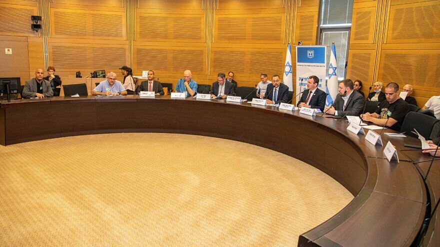 The Knesset Israel Victory Caucus hosts a Knesset conference in coordination with the U.S.-based Middle East Forum, on May 16, 2022. Credit: Courtesy.