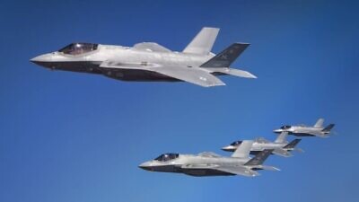 U.S. Air Force and Israeli Air Force F-35s in a joint exercise in 2020. Source: U.S. Air Force.
