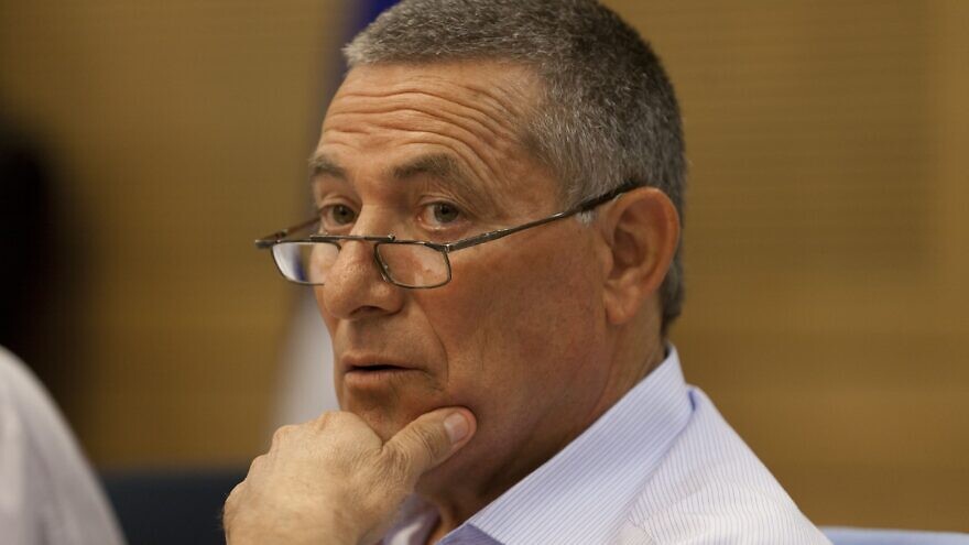 Doron Almog attends an Internal Affairs committee meeting at the Knesset on Nov. 6, 2013. Photo by Flash 90.