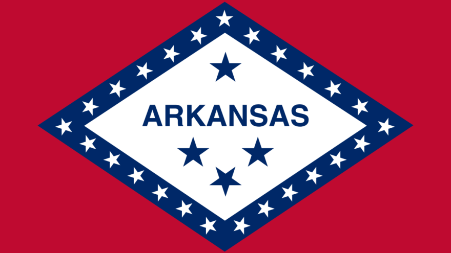 Flag of Arkansas. Credit: Wikimedpia Commons.
