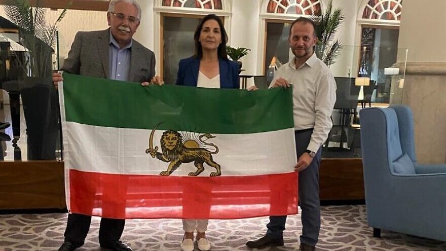 From left: Amir Hamidi, former U.S. attaché in the United Arab Emirates; Zohreh Mizrahi, president of the Persian American Civic Action Network (PACAN); and Alex Selsky of the Israeli Victory Project. Credit: Courtesy.