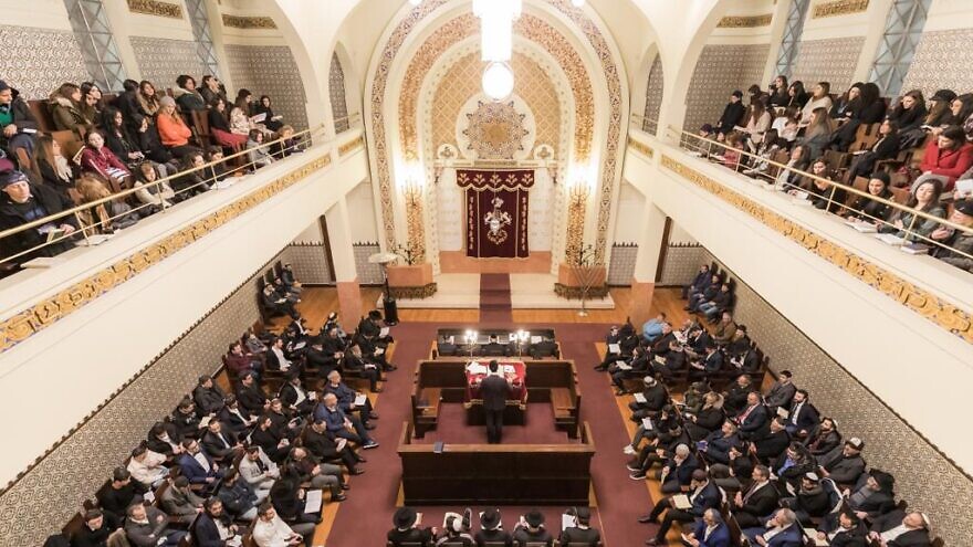 The Kadoorie Mekor Haim Synagogue in Oporto, Portual, one of the largest synagogues in Europe. Credit: CIP/Bizarro