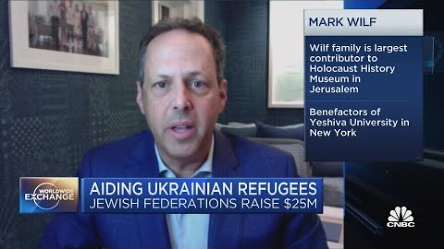 Mark Wilf discuss his trip to the Ukraine border on CNBC “WorldWide Exchange” on March 18, 2022. Source: YouTube.