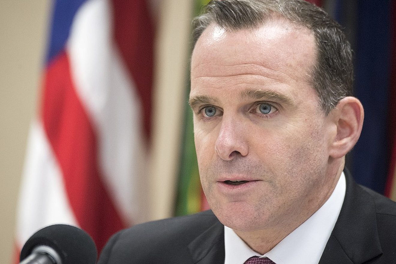 Then-Special envoy for the Global Coalition to Counter the Islamic State of Iraq and Syria Brett H. McGurk delivers remarks during a press conference at Fort Belvoir, Va., Oct. 24, 2017. Photo: U.S. Navy Petty Officer 1st Class Dominique A. Pineiro/U.S. Dept. of Defense.