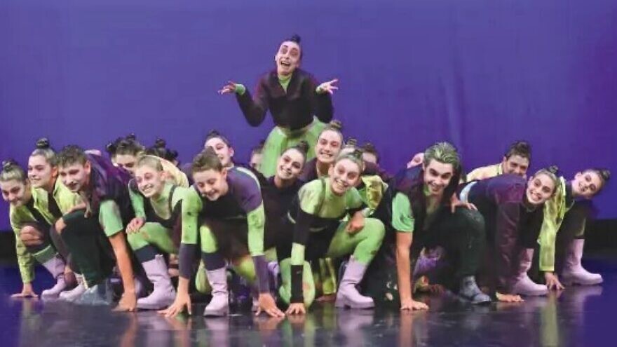 The Chopskicks from the Nirit Dance Studio in Modi’in took home the gold medal in the hip-hop commercial mega crew category of the 2022 Dance World Cup (DWC) finals in San Sebastian, Spain, July 2022. Credit: Courtesy of 2022 Dance World Cup.