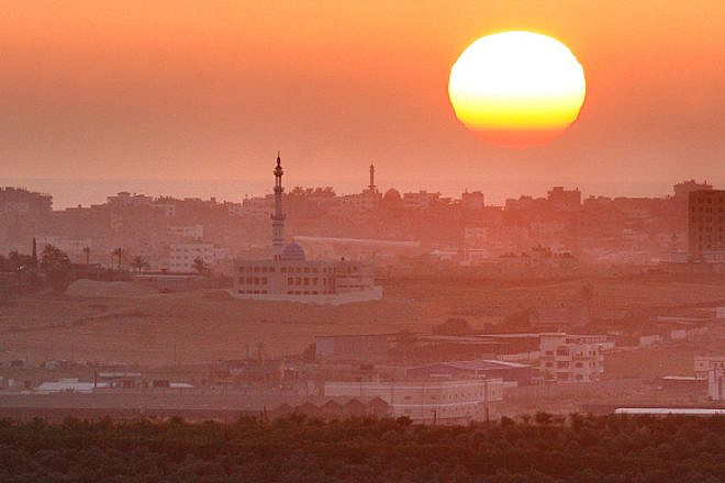 A general view of the northern Gaza Strip at sunset on May 23, 2007. Photo by Michal Fattal/Flash90.