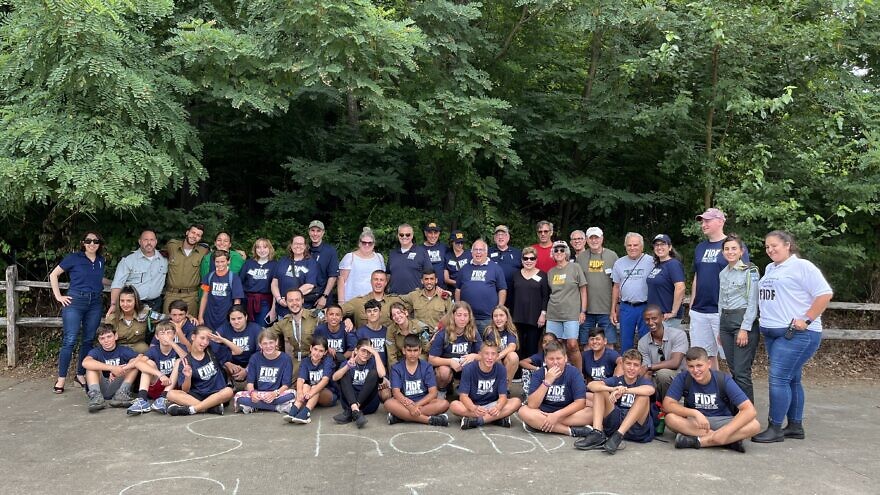 The Legacy Summer Camp kicked off its 17th summer for 21 bereaved campers in July 2022. Credit: Courtesy of FIDF.