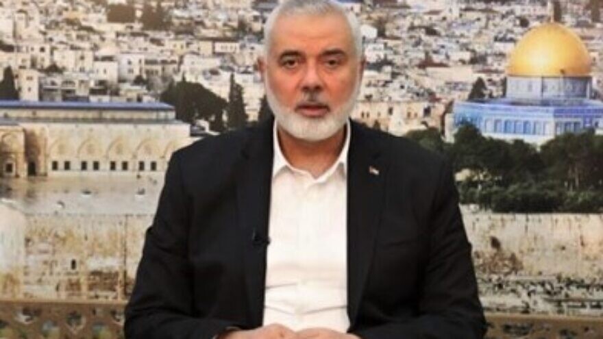 Hamas political bureau head Ismail Haniyeh, June 19, 2022. Source: Hamas.ps/ar.