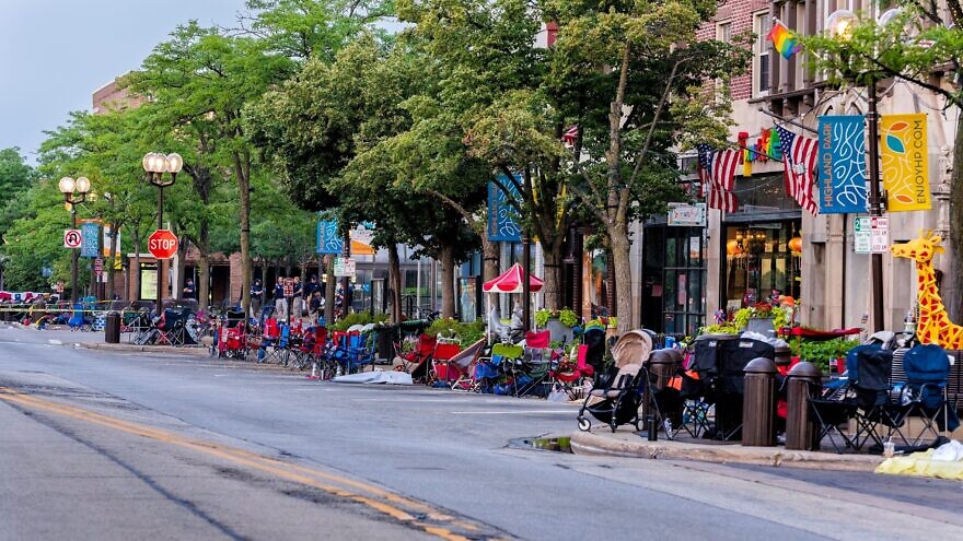 The suburban city of Highland Park, Ill., where a 21-year-old gunman opened fire at a July 4th parade, killing seven people and wound more than 30, July 6, 2022. Credit: marchello74/Shutterstock.
