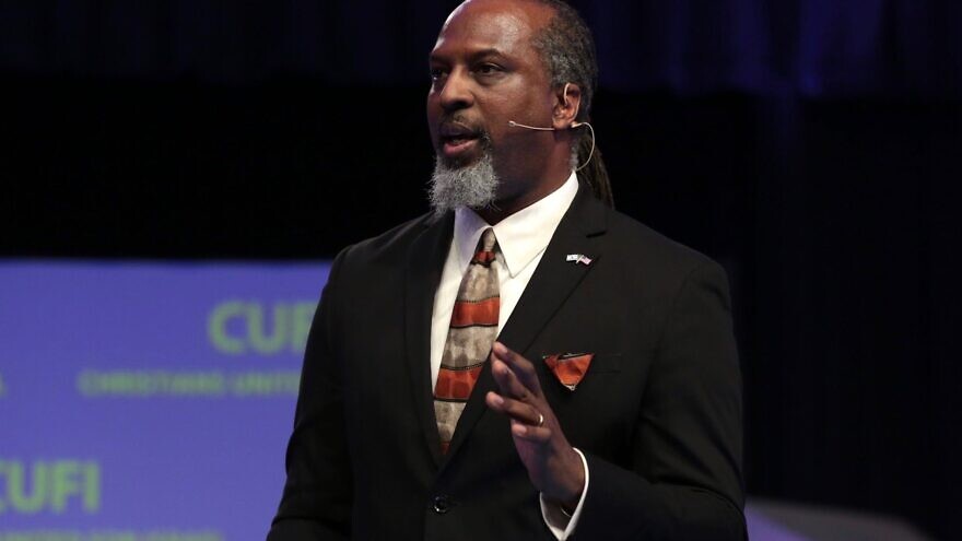 Pastor Dumisani Washington discusses Dr. Martin Luther King Jr.’s pro-Israel legacy at CUFI’s 2020 Leadership Summit. Source: Facebook/Christians United for Israel (CUFI).