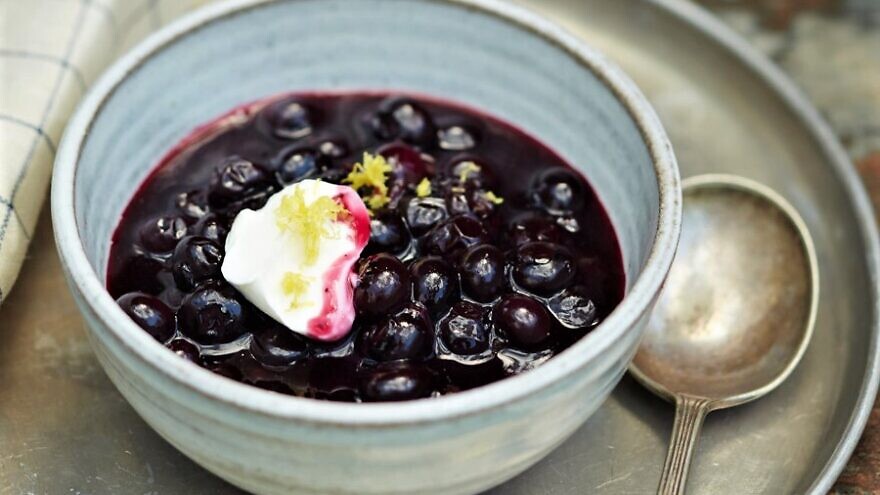 “Spiced Berry Soup,” recipe by Liz Alpern and Jeffrey Yoskowitz. Photo by Lauren Volo.