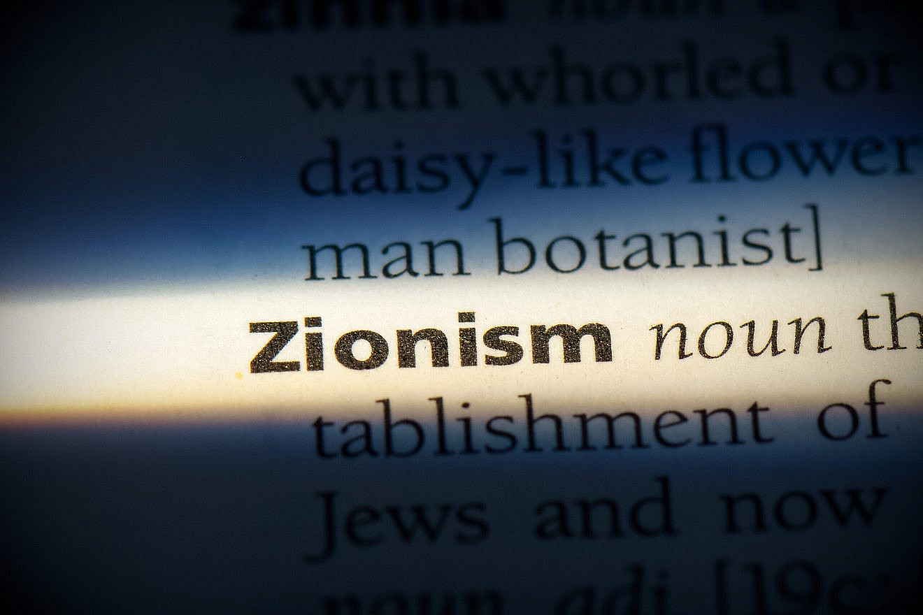 The word Zionism word in a dictionary. Credit: Casimiro PT/Shutterstock.