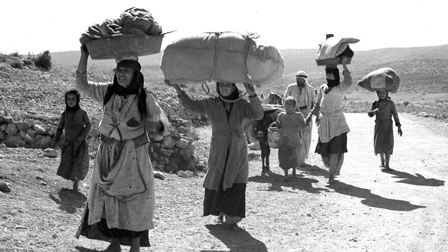 Arab refugees in 1948. Photo: David Eldan