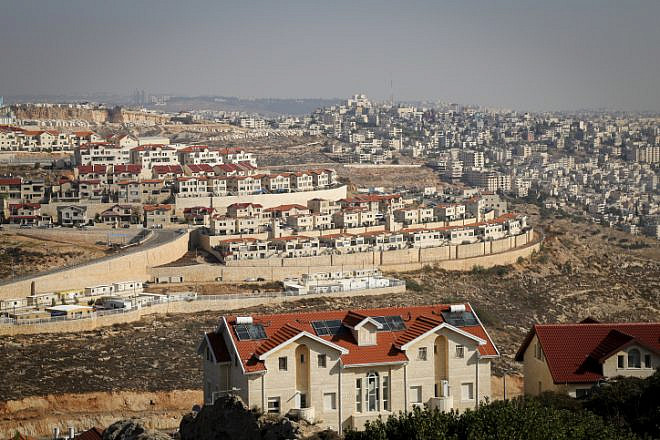 A view of Efrat's Dagan (foreground) and Tamar (background) neighborhoods, near Bethlehem in Judea and Samaria, Nov. 10, 2020. Credit: Gershon Elinson/Flash90.