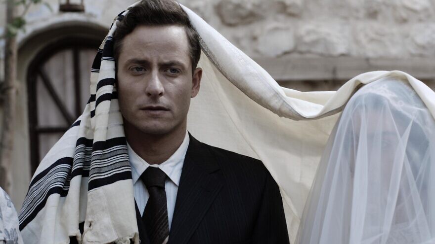 Actor Michael Aloni in a Jewish wedding scene from “The Beauty Queen of Jerusalem.” Credit: IMDB.