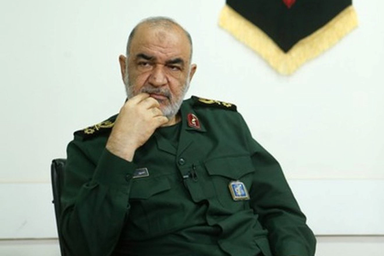 Islamic Revolutionary Guard Corps Commander Hossein Salami on Aug.19, 2022. Credit: Iran’s Supreme Leader Ayatollah Ali Khamenei’s website via MEMRI.