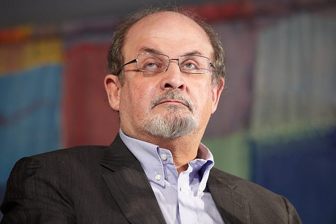 Author Salman Rushdie speaking in Novello, Italy, on May 29, 2011. Credit: Andersphoto/Shutterstock.
