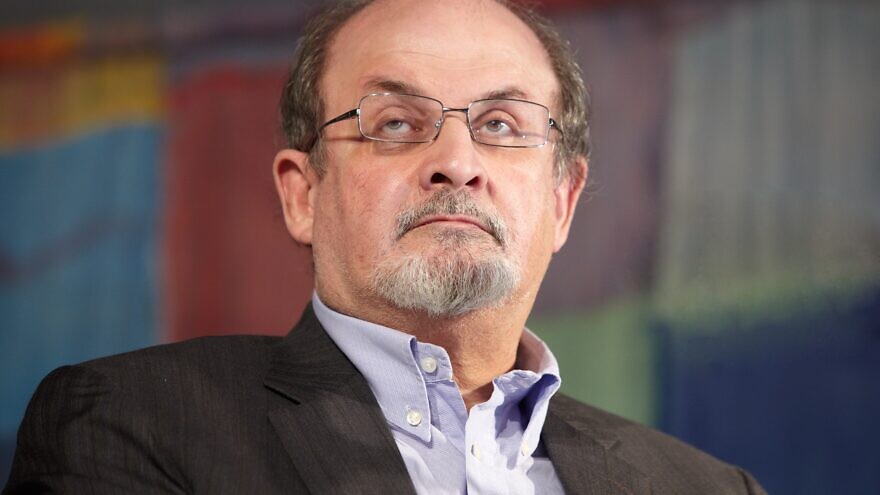 Author Salman Rushdie speaking in Novello, Italy, on May 29, 2011. Credit: Andersphoto/Shutterstock.