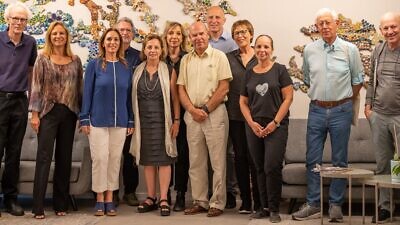 A delegation of 27 Ukrainian therapists traveled to Israel for the launch of a four-month training program on dealing with trauma, specifically war trauma, July 2022. Photo by Eli Hanania.