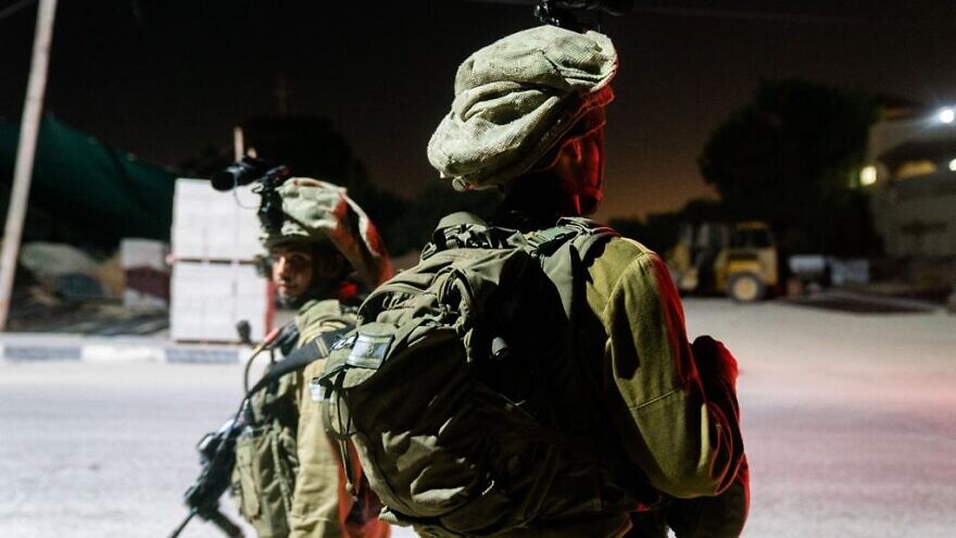 IDF soldiers during an operation in Judea and Samaria, Aug. 24, 2022. Courtesy: IDF.