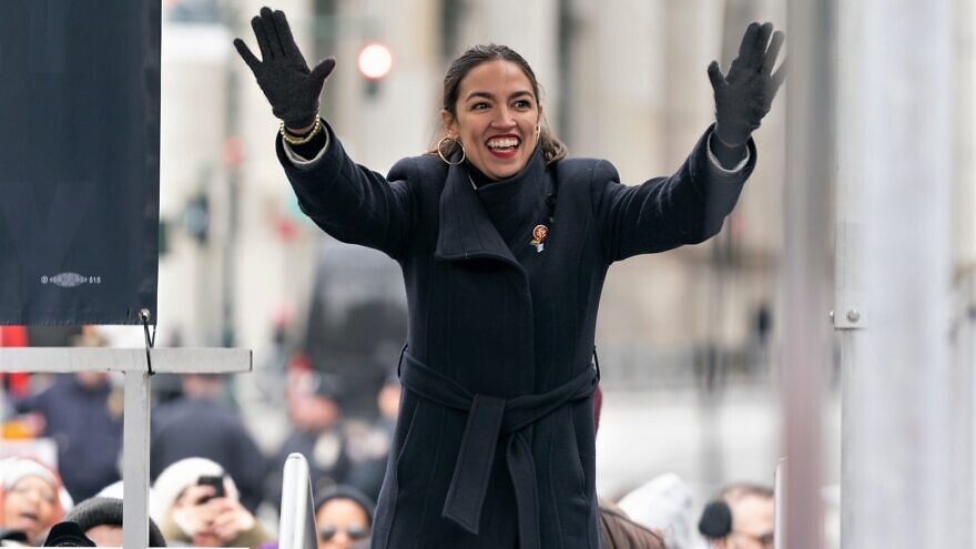 Rep. Alexandria Ocasio-Cortez (D-N.Y.) attends Women's Unity Rally in New York City on Jan. 19, 2019. Credit: Lev Radin/Shutterstock.
