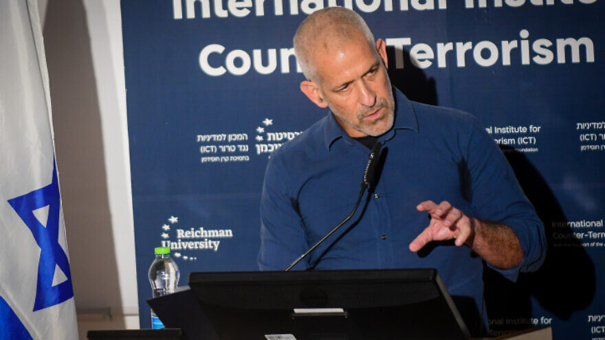 Ronen Bar, head of Israel Security Agency, speaks during a conference at the Reichman University in Herzliya, Sept. 11, 2022. Photo by Avshalom Sassoni/Flash90.