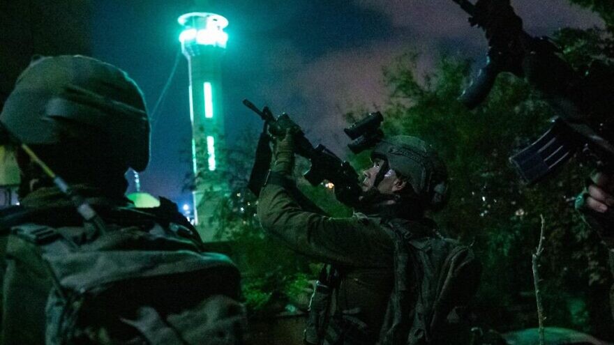 Israeli forces conduct a counter-terror raid in Judea and Samaria as part of the IDF's "Operation Breakwater," on Sept. 7, 2022. Credit: Israel Defense Forces.