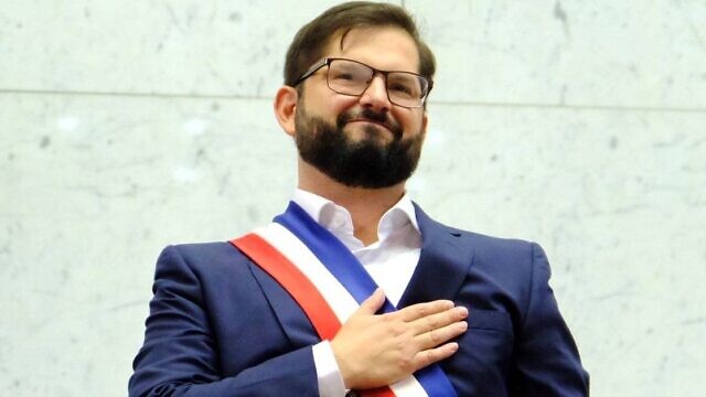 Chilean President Gabriel Boric attends his inauguration ceremony, March 11, 2022. Source: Wikimedia Commons.