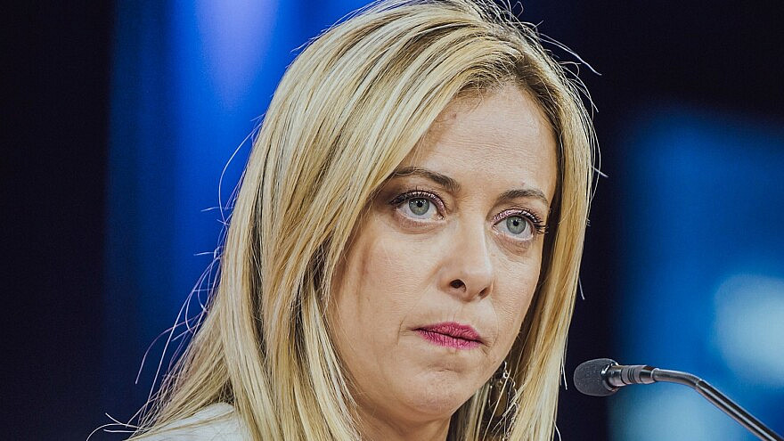 Italian politician Giorgia Meloni at CPAC 2022. Photo: Vox España