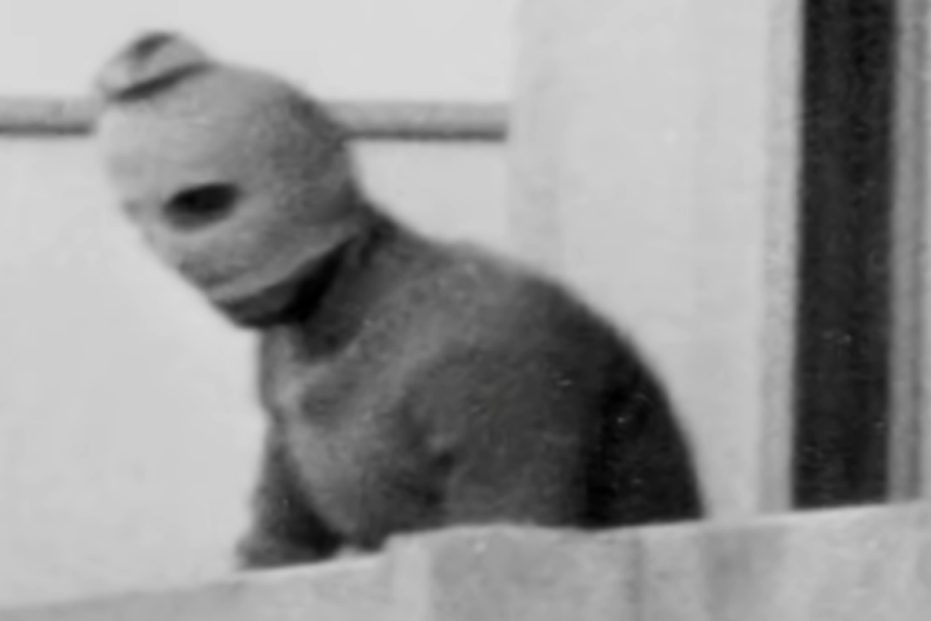 A Palestinian terrorist during the 1972 Munich Olympics attack. Source: CNN