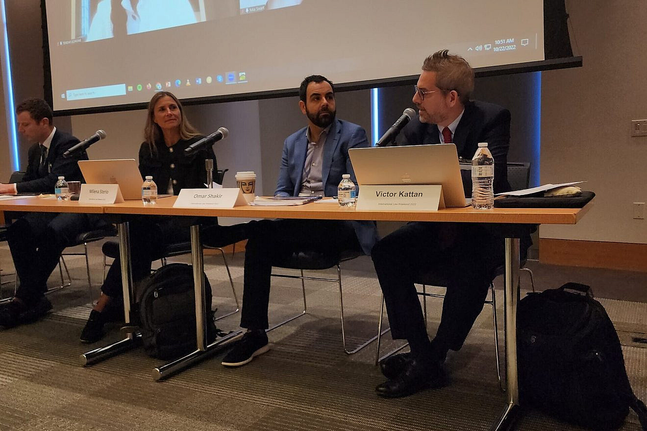 A Human Rights Watch-sponsored panel on “Racism and the Crime of Apartheid in International Law,” held in New York City on Oct. 22, 2022. Photo: courtesy