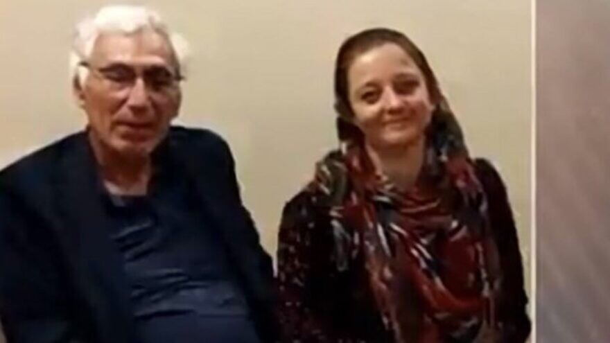 Jacques Paris and Cécile Kohler were arrested as they prepared to board a flight at Imam Khomeini International Airport on May 7. Source: Twitter.