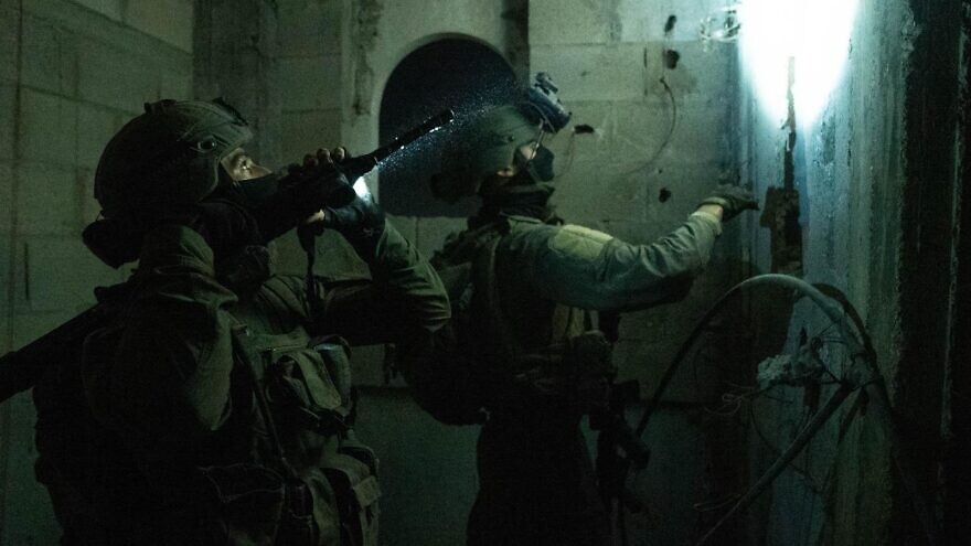 Israeli forces conduct a counter-terror raid in Judea and Samaria as part of "Operation Breaking the Wave." Credit: IDF.