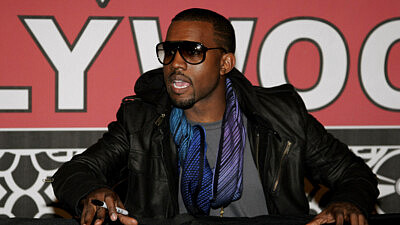 Kanye West attends the in-store signing of his new release 'Graduation' at the Virgin Megastore Hollywood & Highland in Hollywood, California on Sept. 13, 2007. Credit: Tinseltown/Shutterstock.