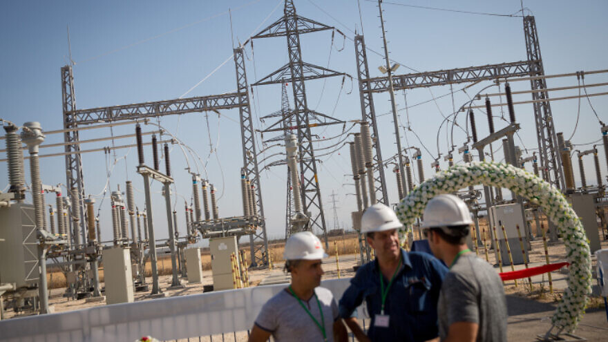 The first completely Palestinian-owned and -managed electricity substation, outside of Jenin in northern Samaria. The station was built by Israel Electric Corporation, by Israeli and Palestinian workers, but is owned by the Palestinian Electric Authority (PEA) and the P.A. July 10, 2017. Photo by Miriam Alster/Flash90.
