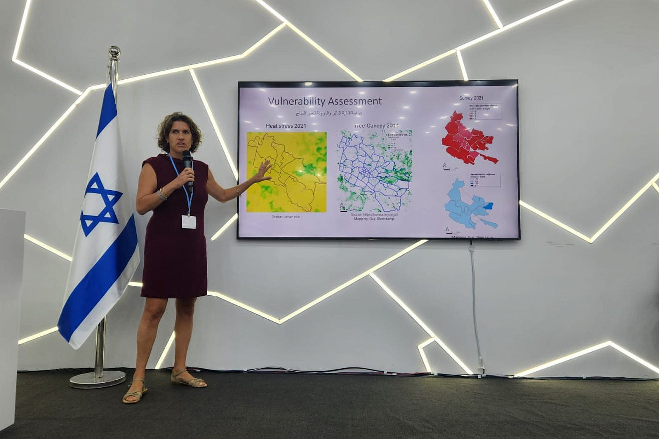 University of Haifa's Dr. Maya Negev presents at the COP27