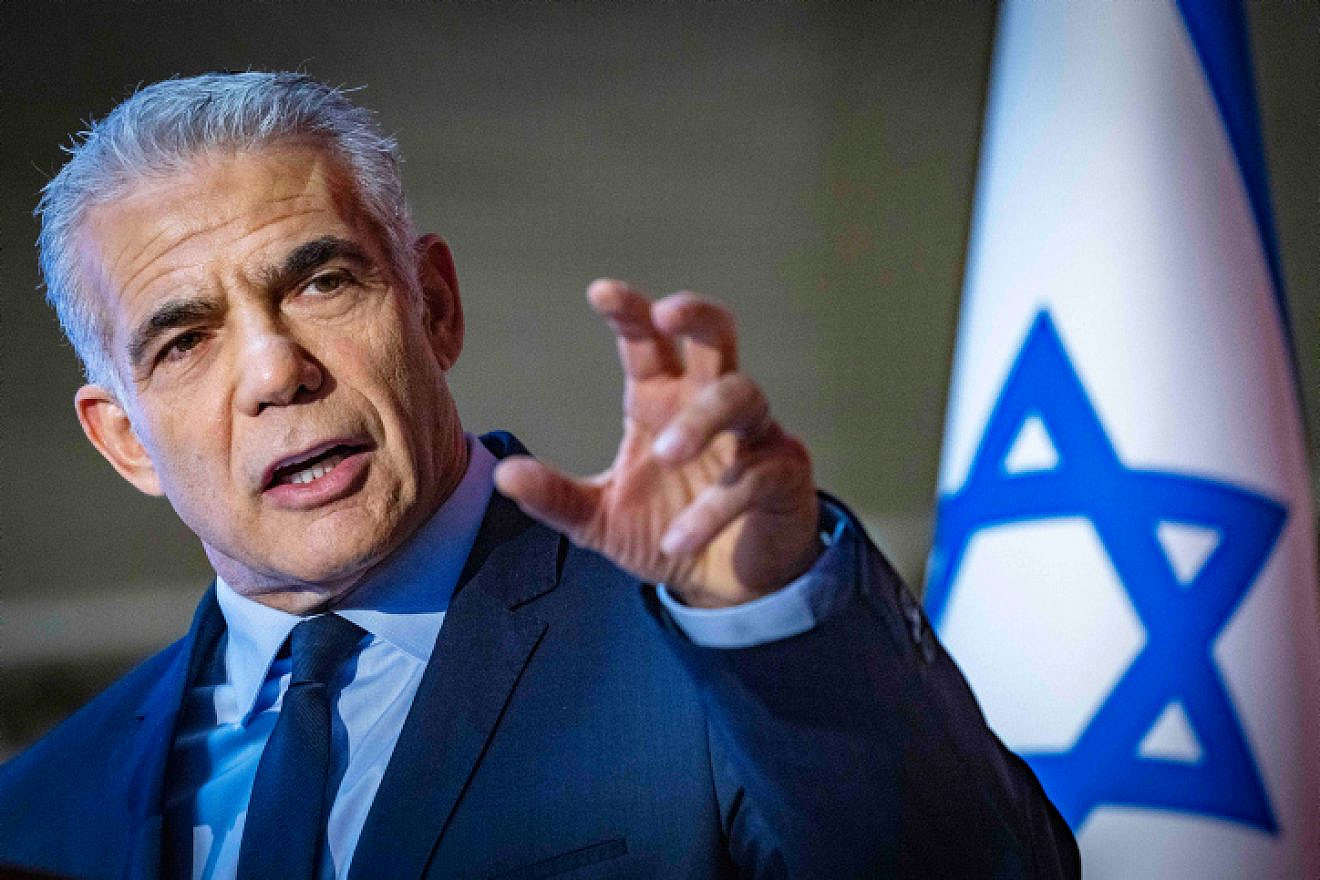 Yesh Atid party head Yair Lapid. Credit: Olivier Fitoussi/Flash90.